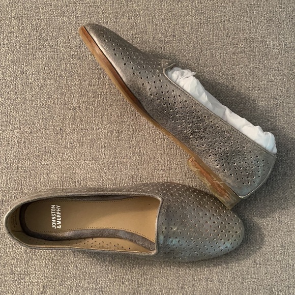 NEW Johnston & Murphy sliver slipper flats - Picture 5 of 9
